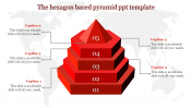 Amazing Pyramid PPT Template With Red Color Slide Design